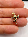9ct gold cherub charm
