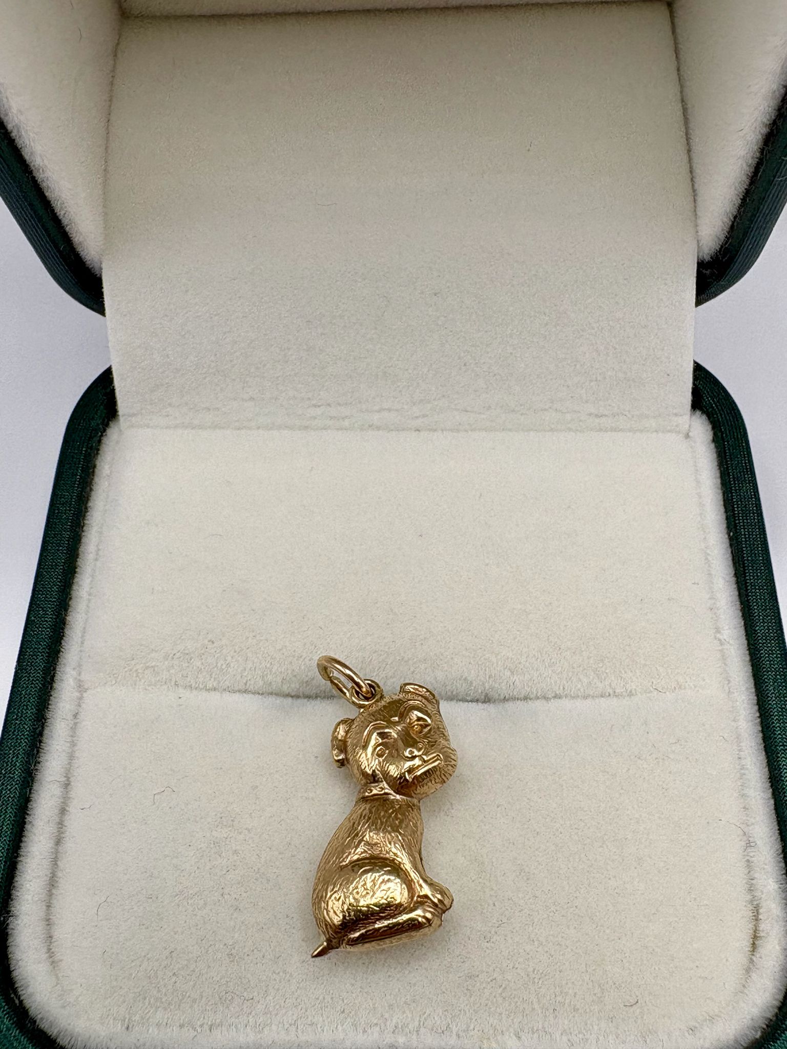 9ct gold dog charm