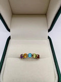 9ct gold multigem ring