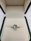 9ct gold topaz ring