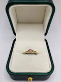 9ct gold ruby ring set