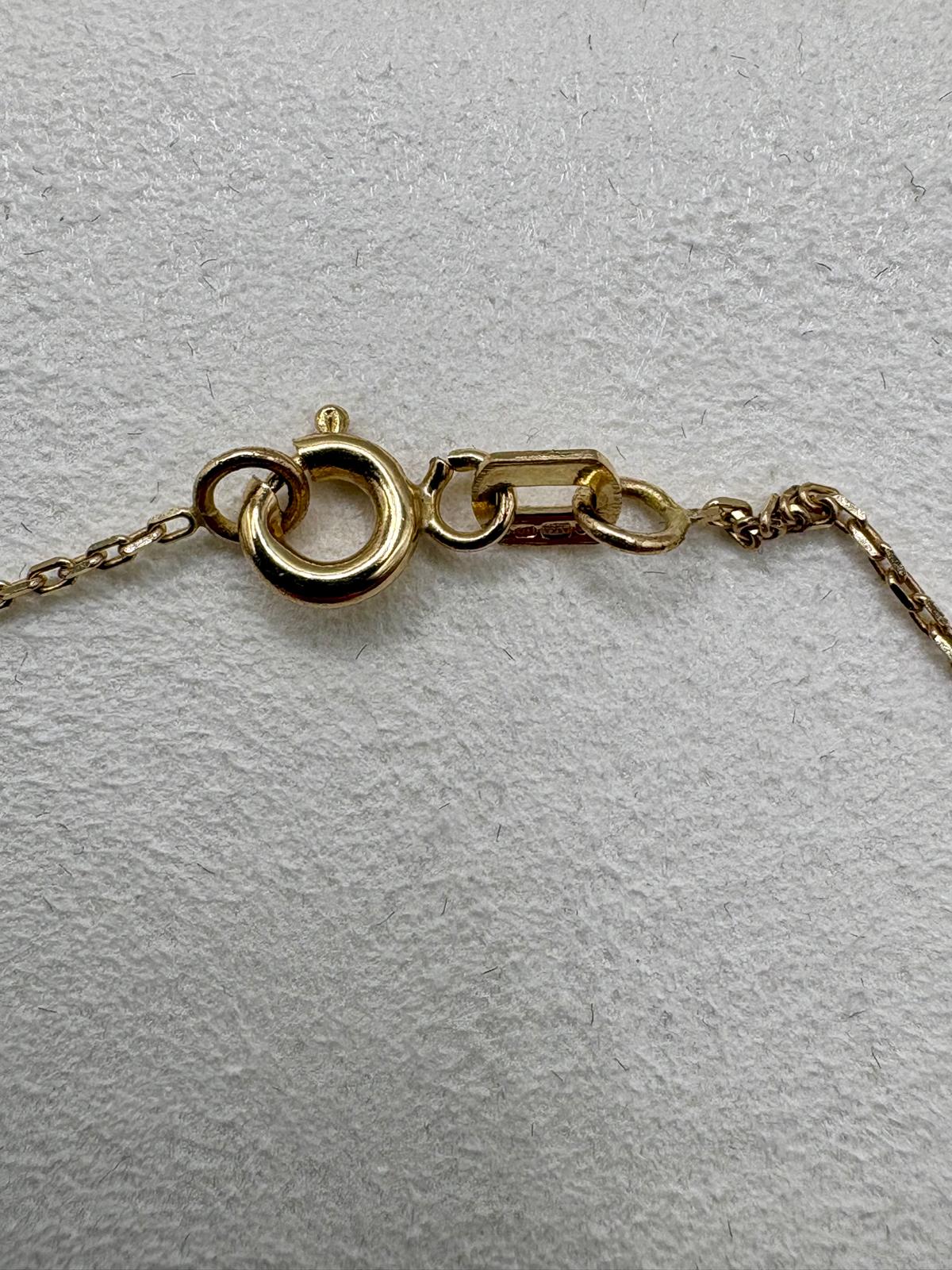 9ct gold heart bracelet