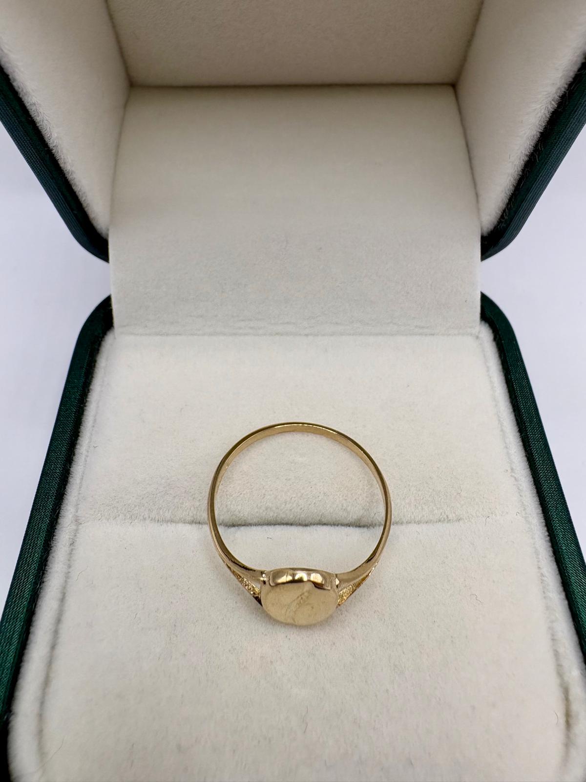 9ct gold coffee bean ring