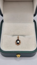 9ct gold sapphire pendant