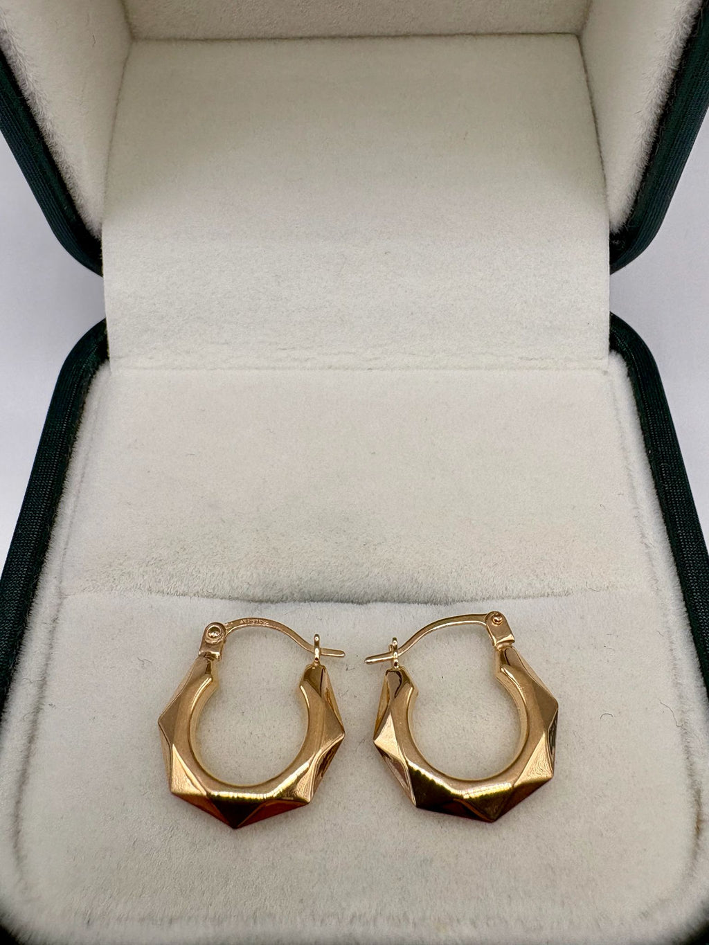 9ct gold creole earrings