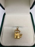 9ct gold kettle charm