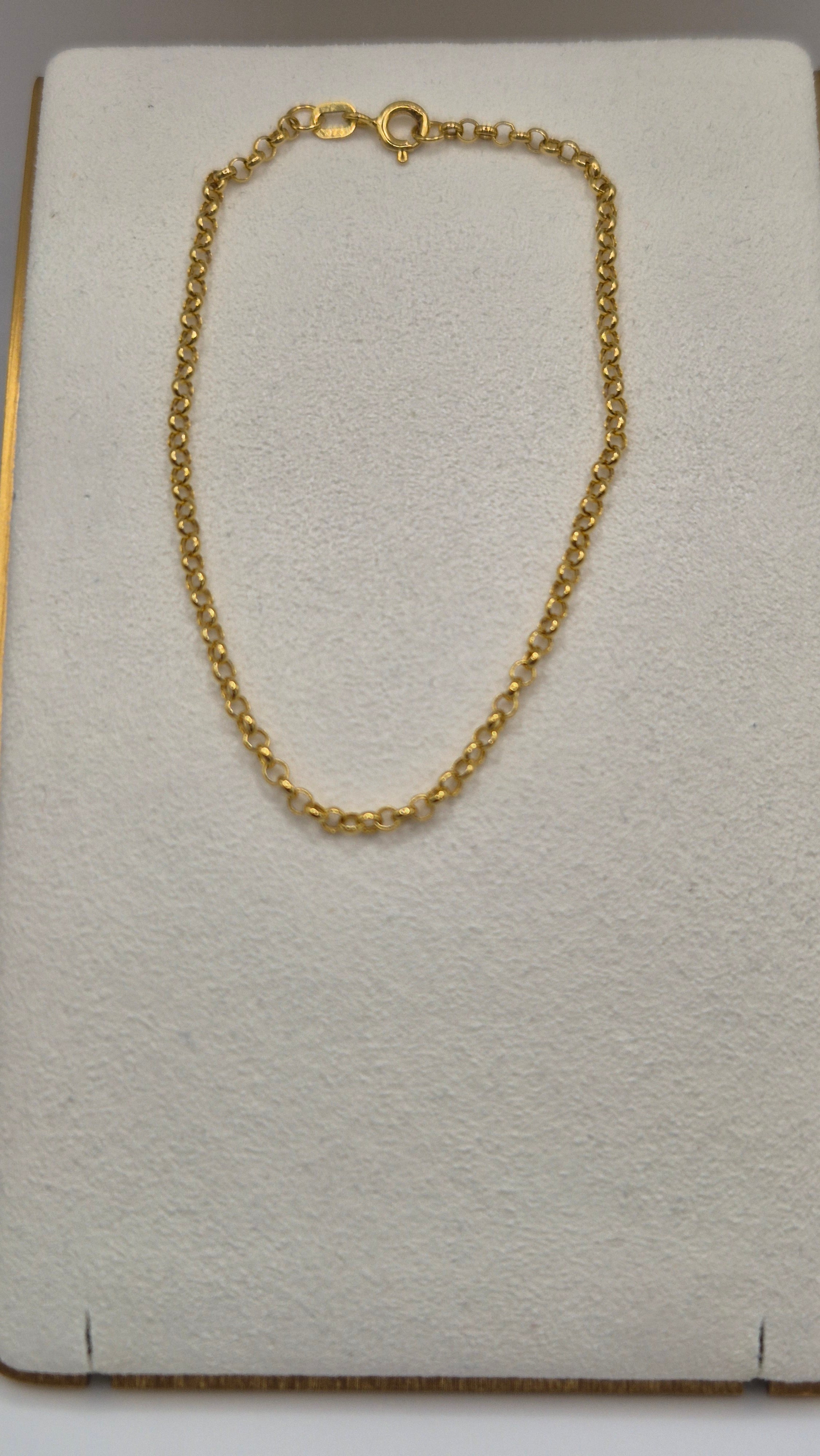 9ct gold belcher bracelet