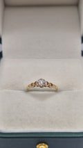 9ct gold diamond heart ring