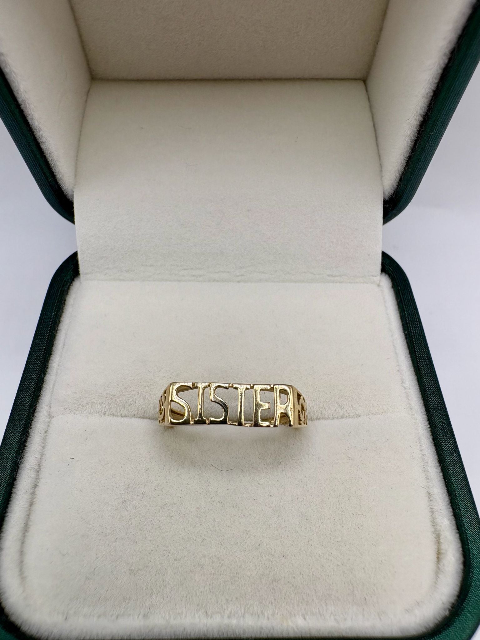 9ct gold sister ring