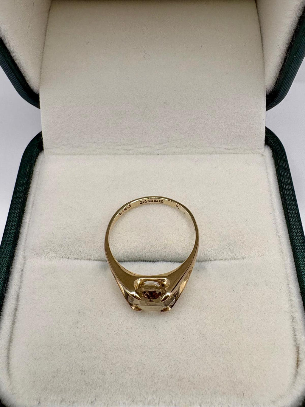9ct gold citrine ring