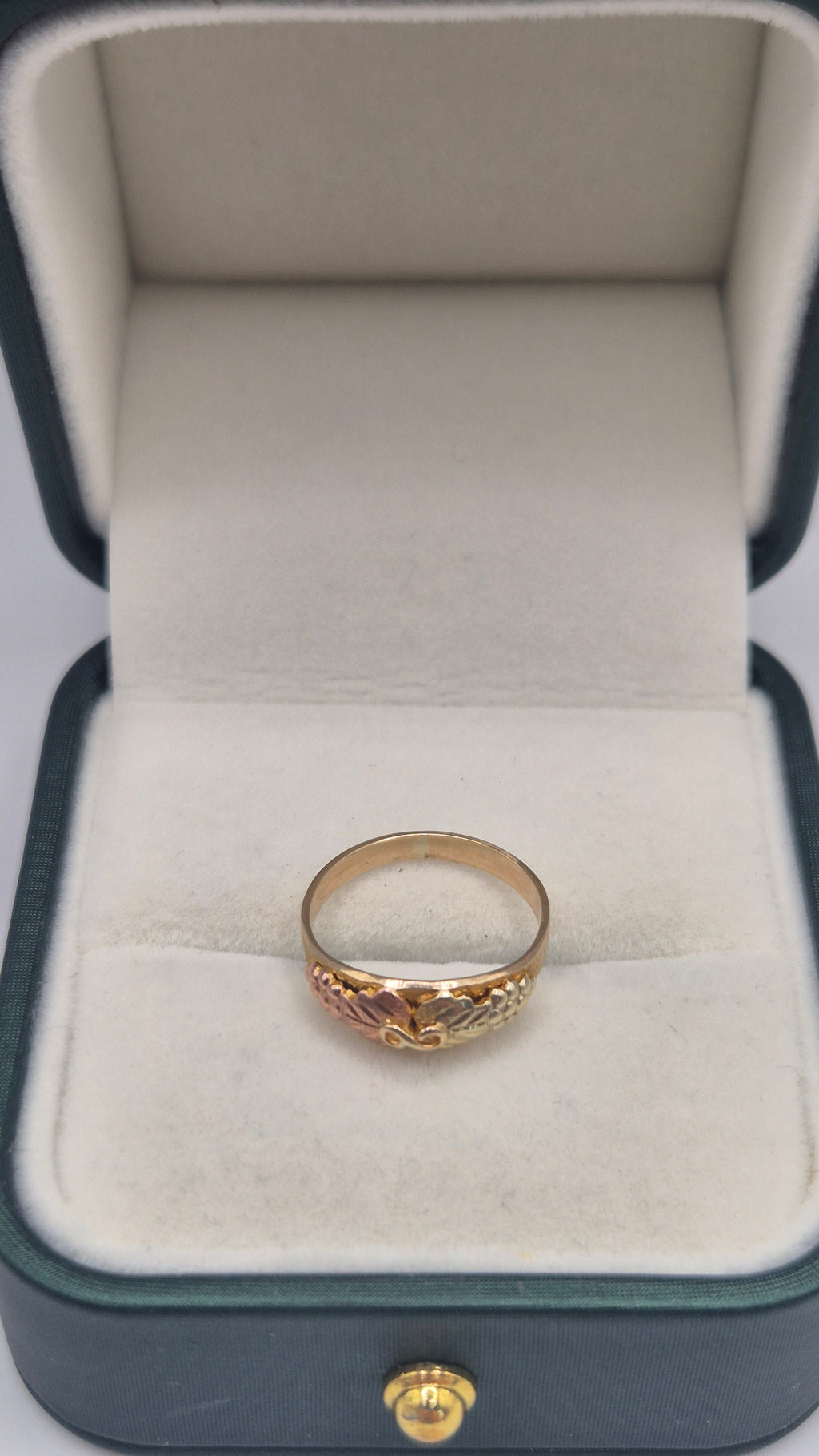 9ct gold two tone infinity ring