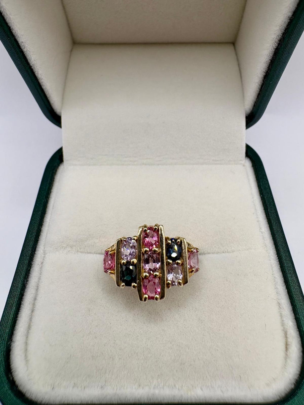 9ct gold multigem ring