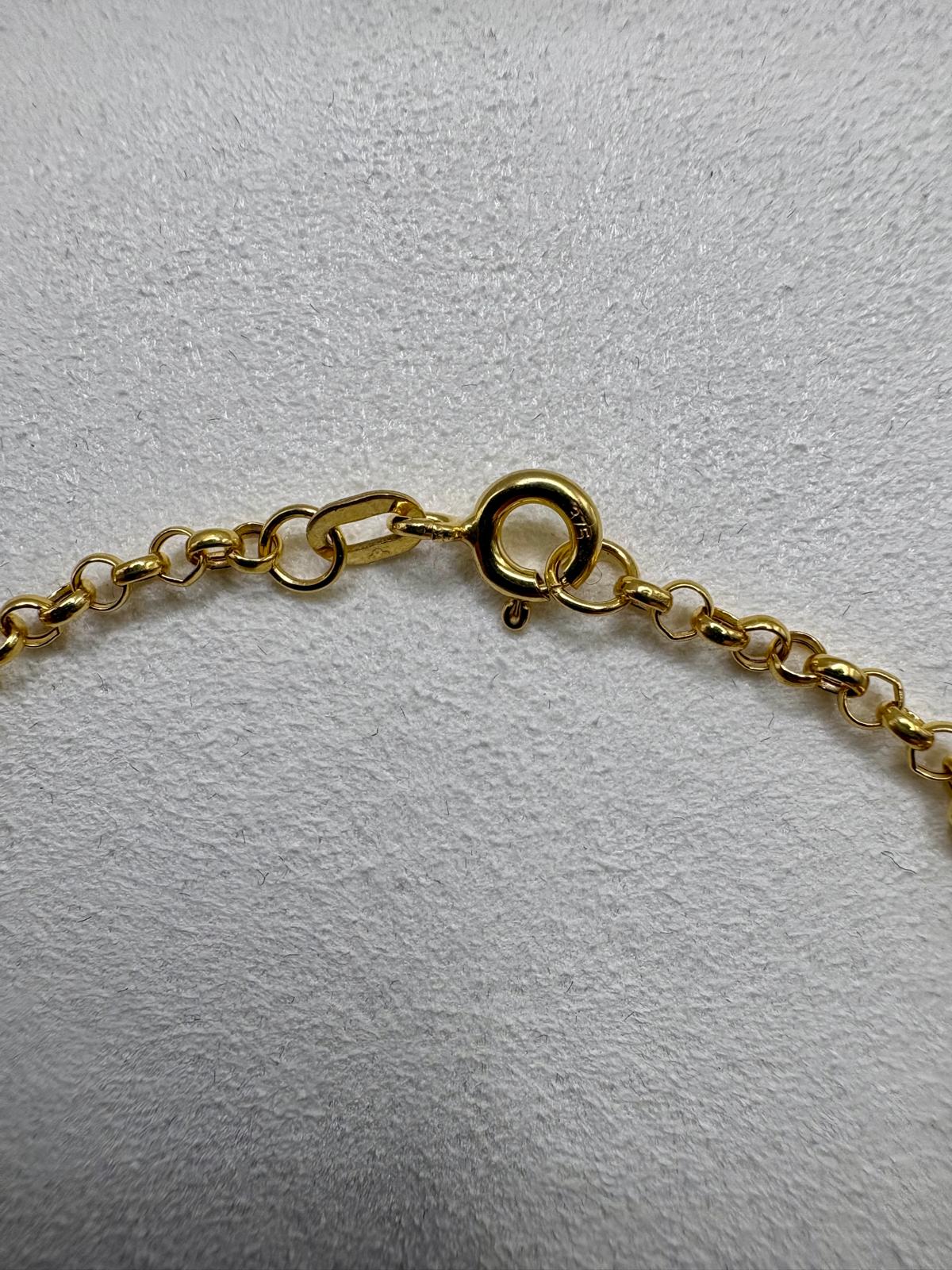 9ct gold belcher bracelet (2)