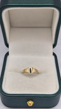 9ct gold heart signet ring