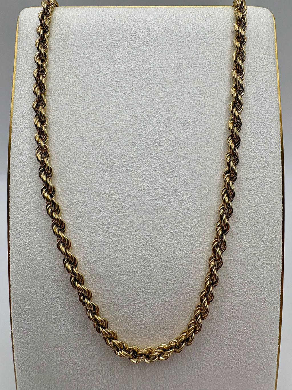 9ct gold 19inch rope chain