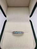 9ct white gold topaz ring