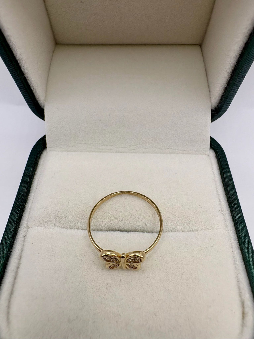 14ct butterfly cz ring