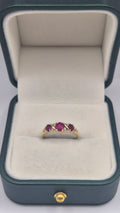 9ct ruby and diamond ring