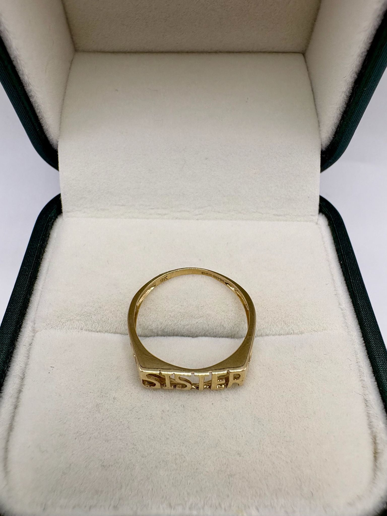 9ct gold sister ring