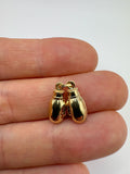 9ct gold boxing gloves charm