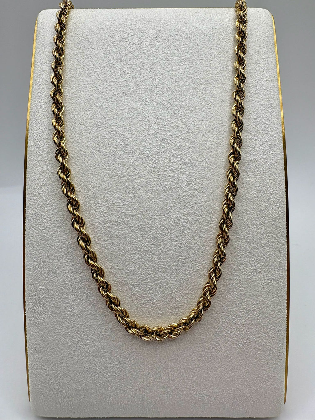 9ct gold 19inch rope chain