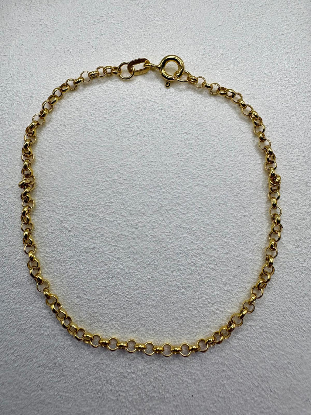 9ct gold belcher bracelet (2)