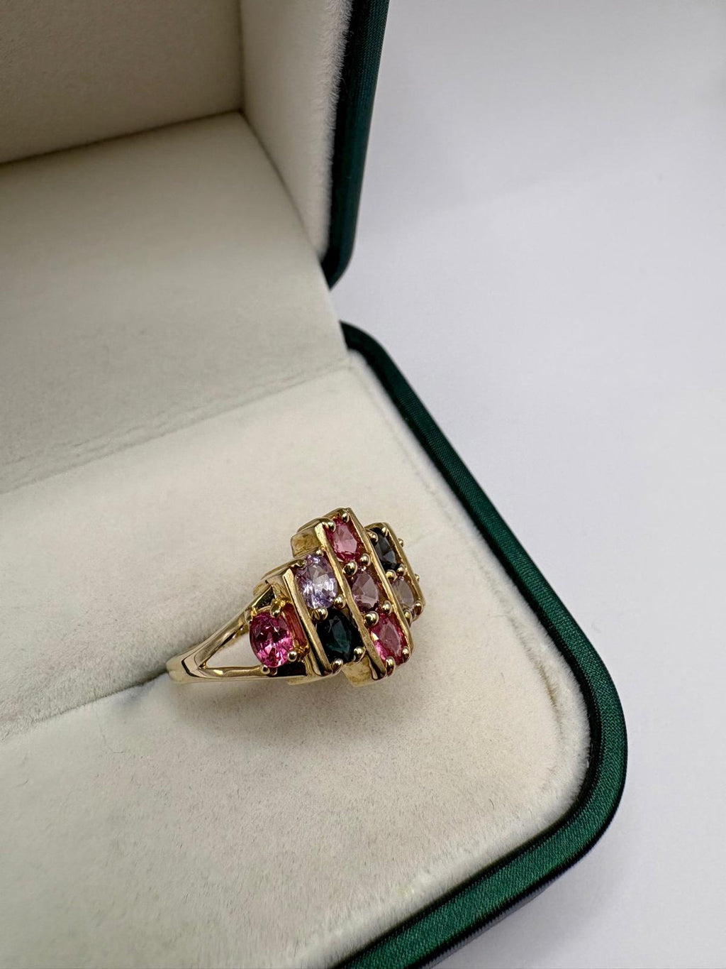 9ct gold multigem ring