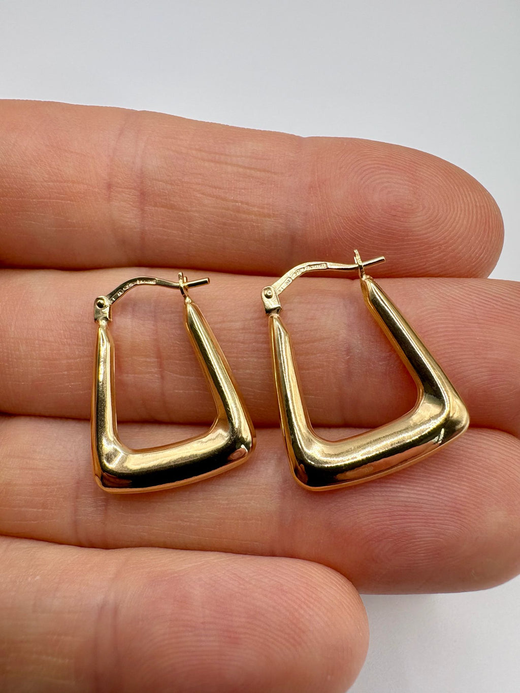 9ct gold creole earrings