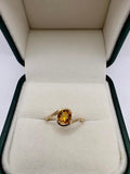 9ct gold quartz ring