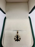 9ct gold lotus pendant