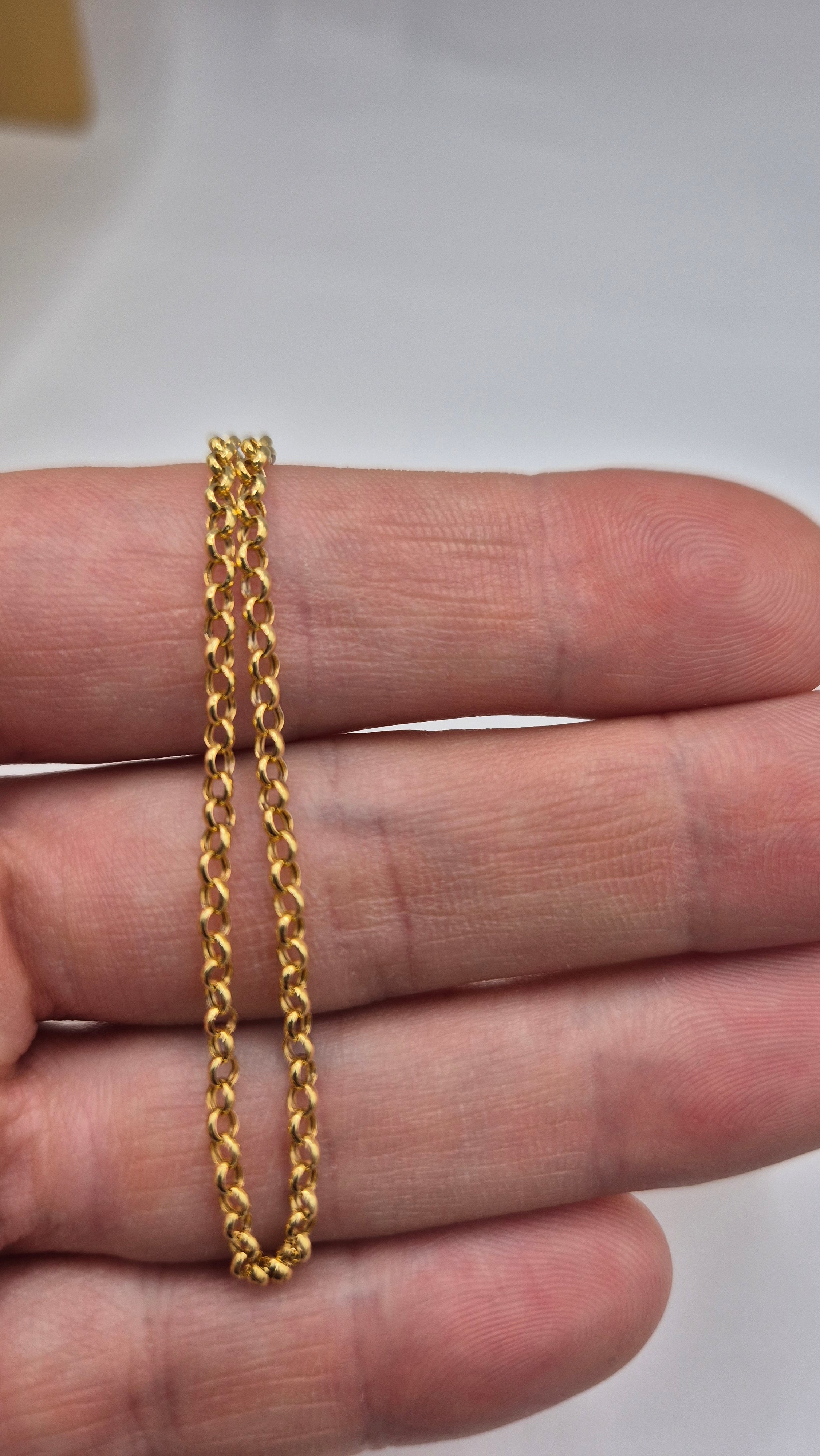 9ct gold belcher bracelet