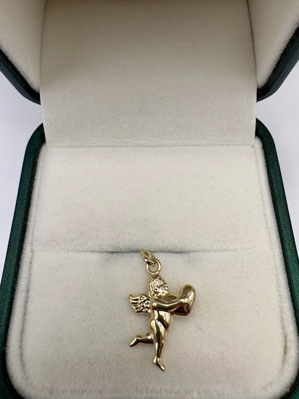 9ct gold cherub charm