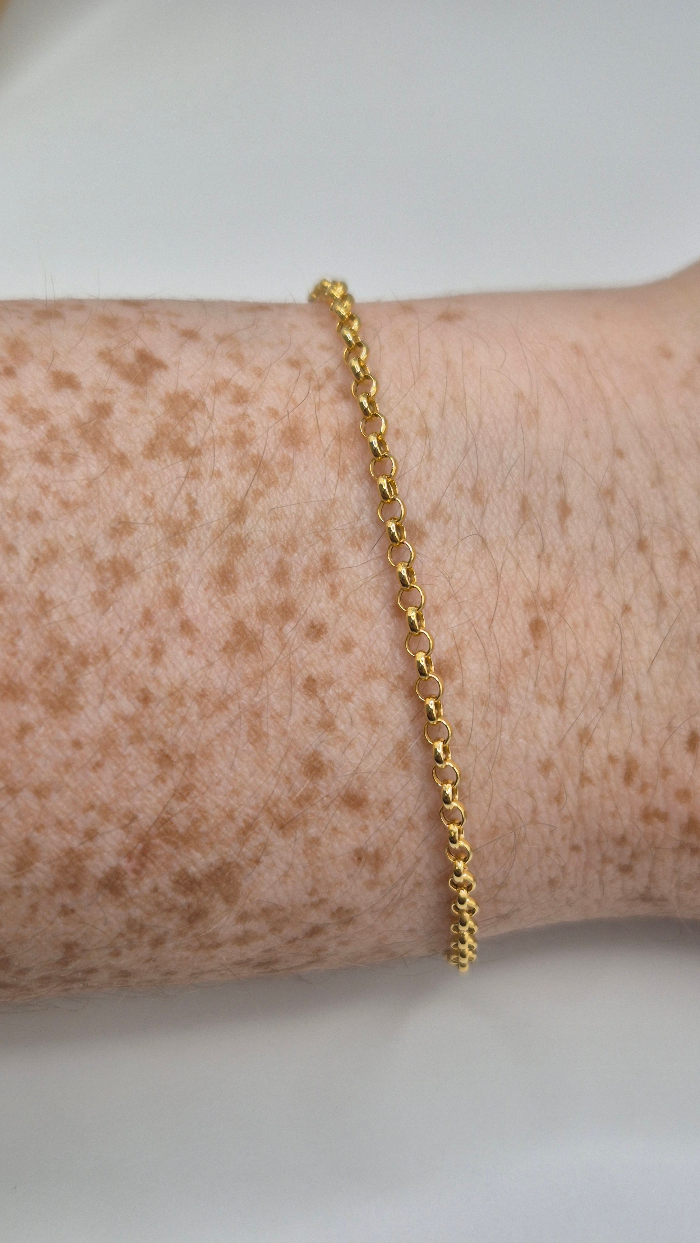9ct gold belcher bracelet