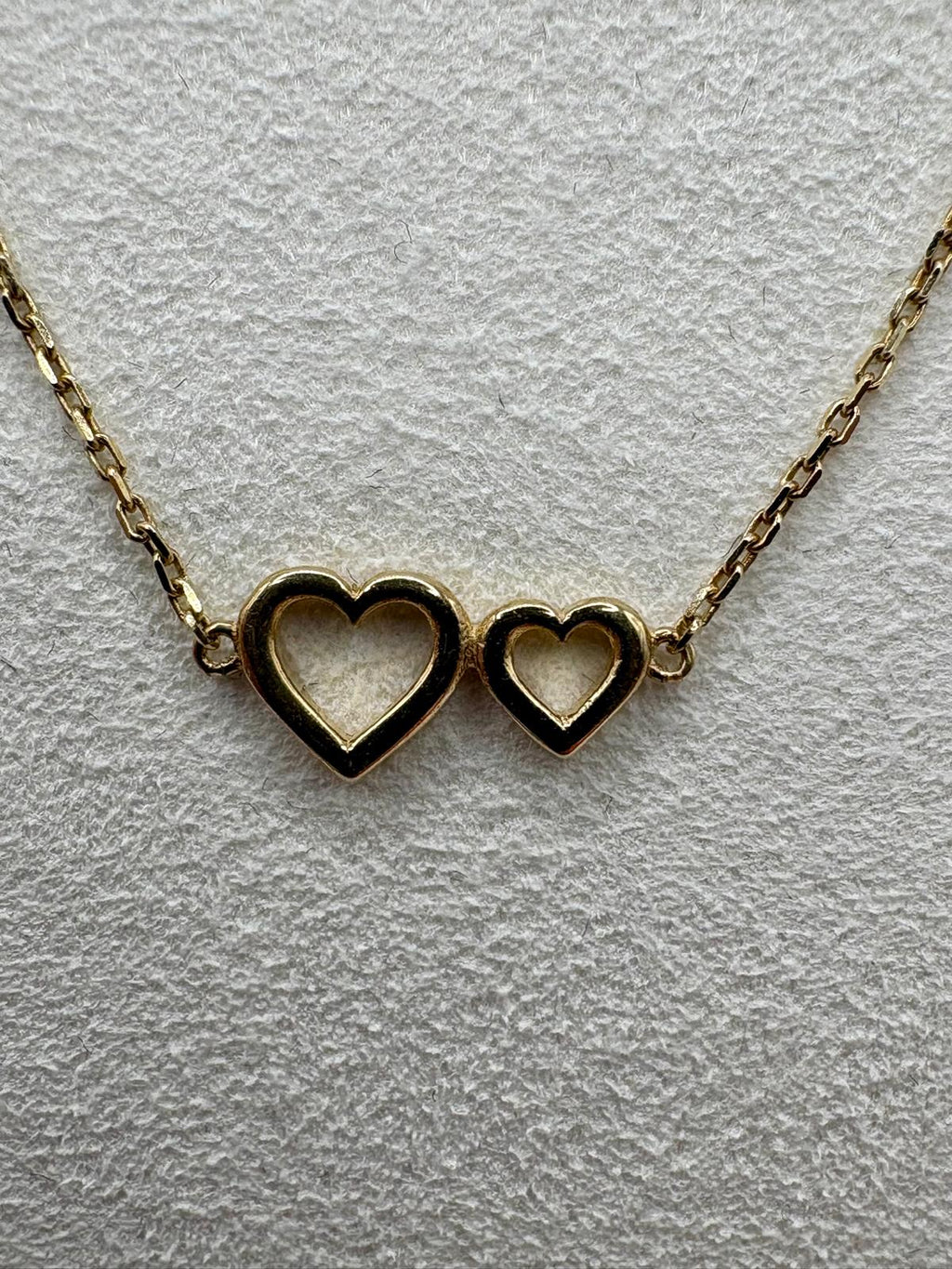 9ct gold heart bracelet
