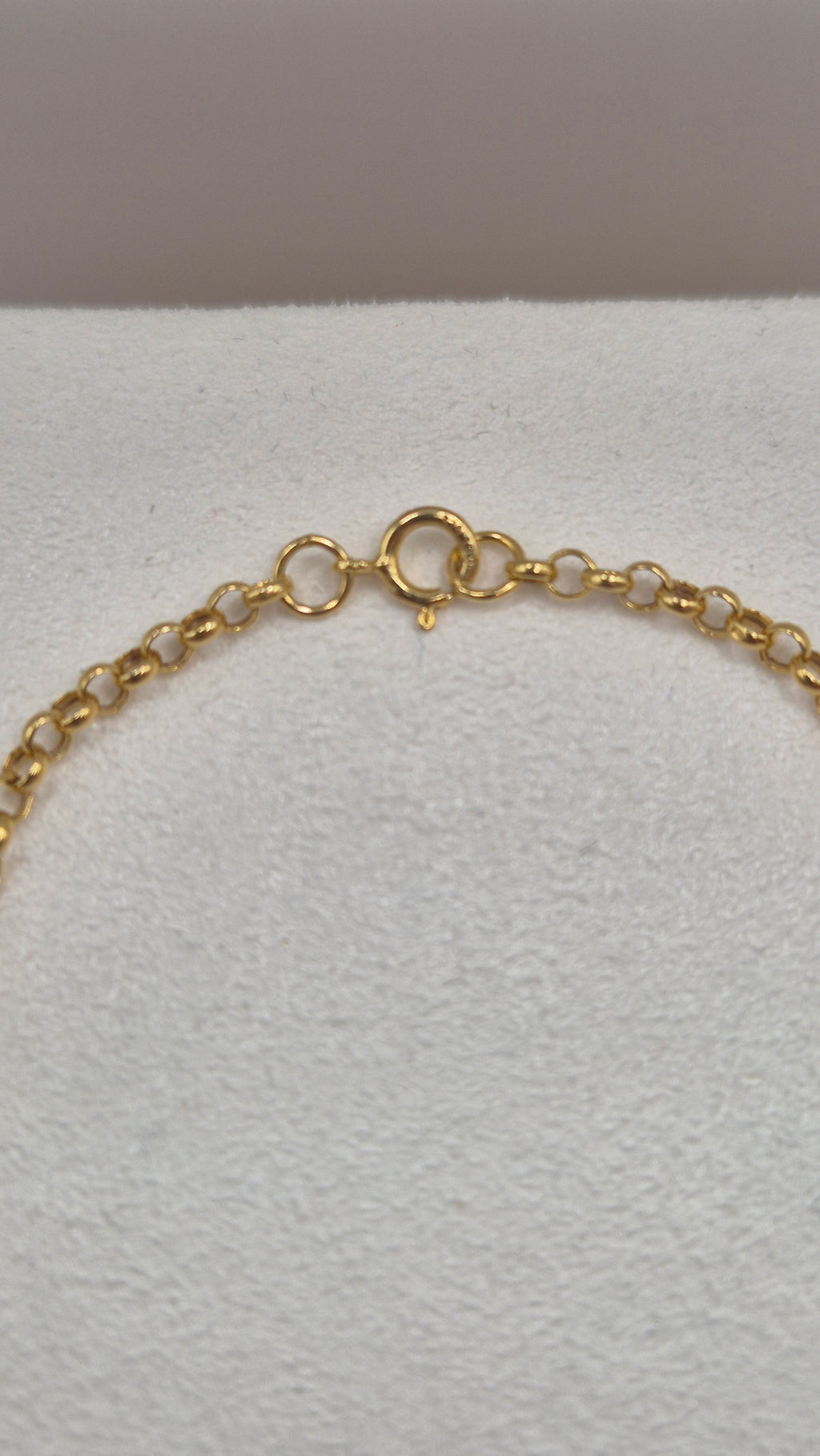 9ct gold heart bracelet