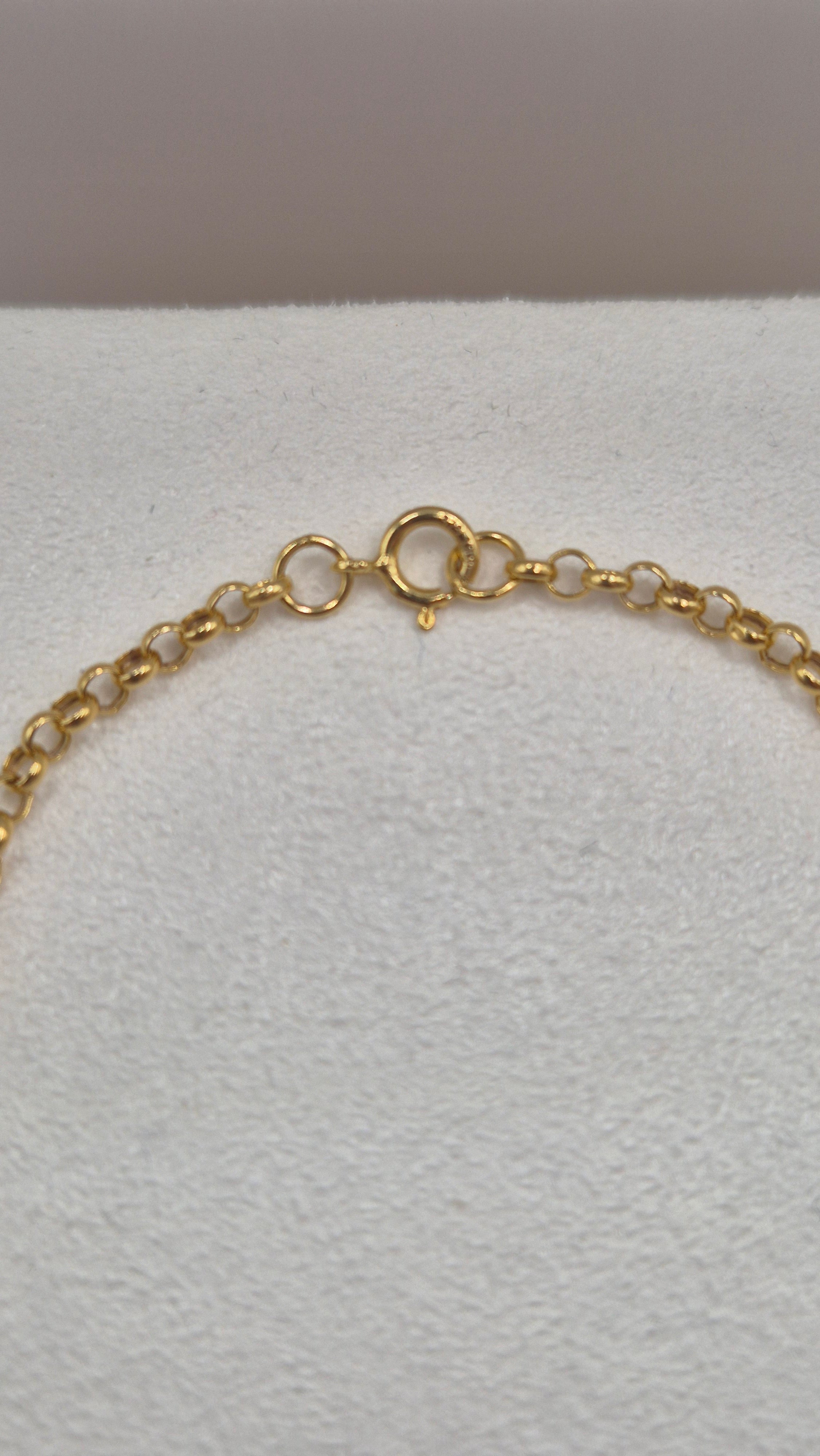 9ct gold heart bracelet