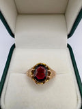 9ct rose gold heavy gypsy ring loose but secure in setting