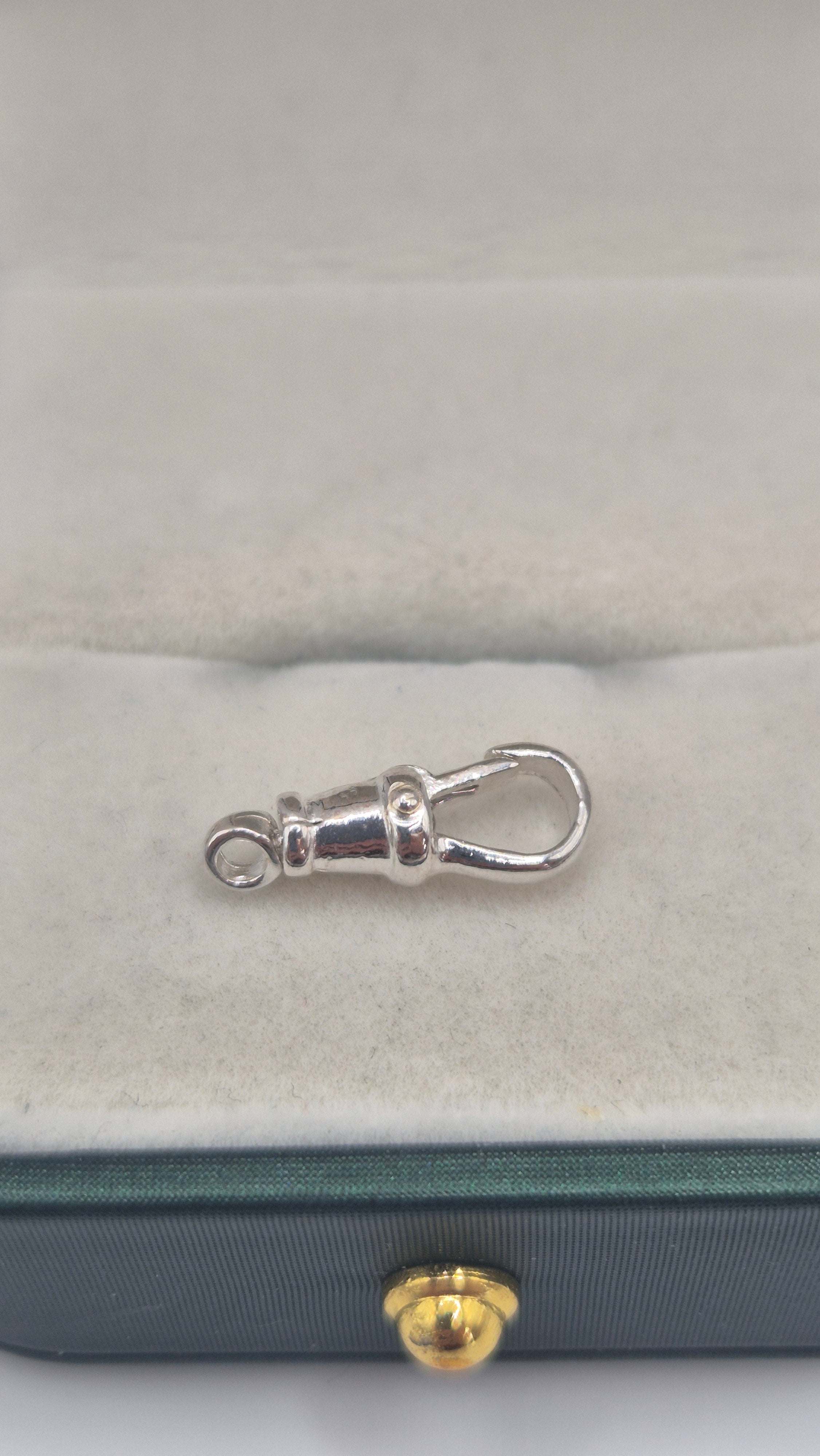Silver swivel dog clip 18mm