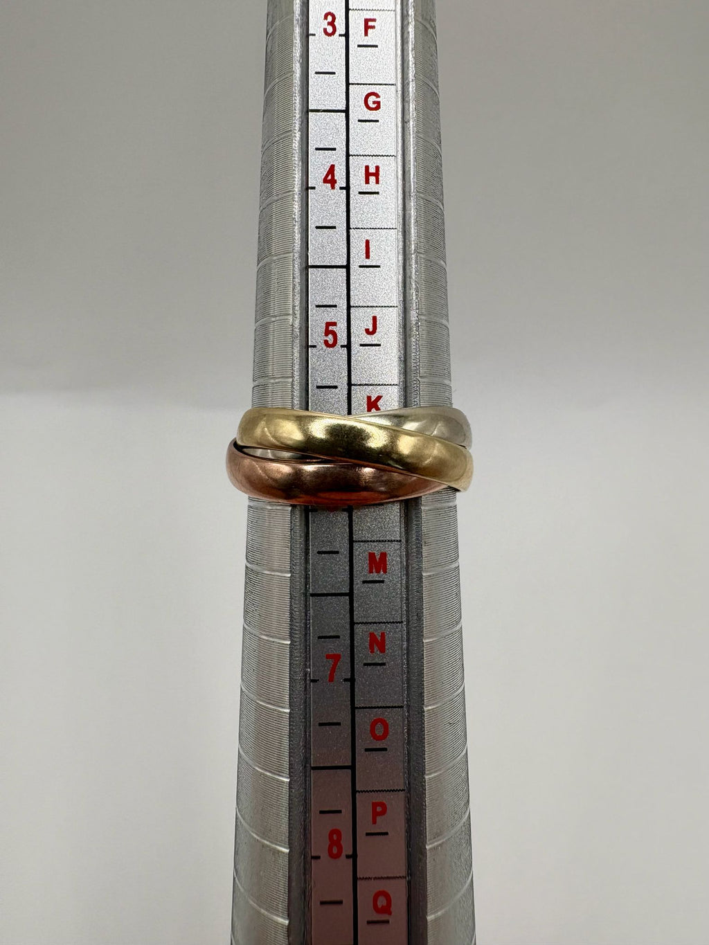 9ct tri gold Russian band