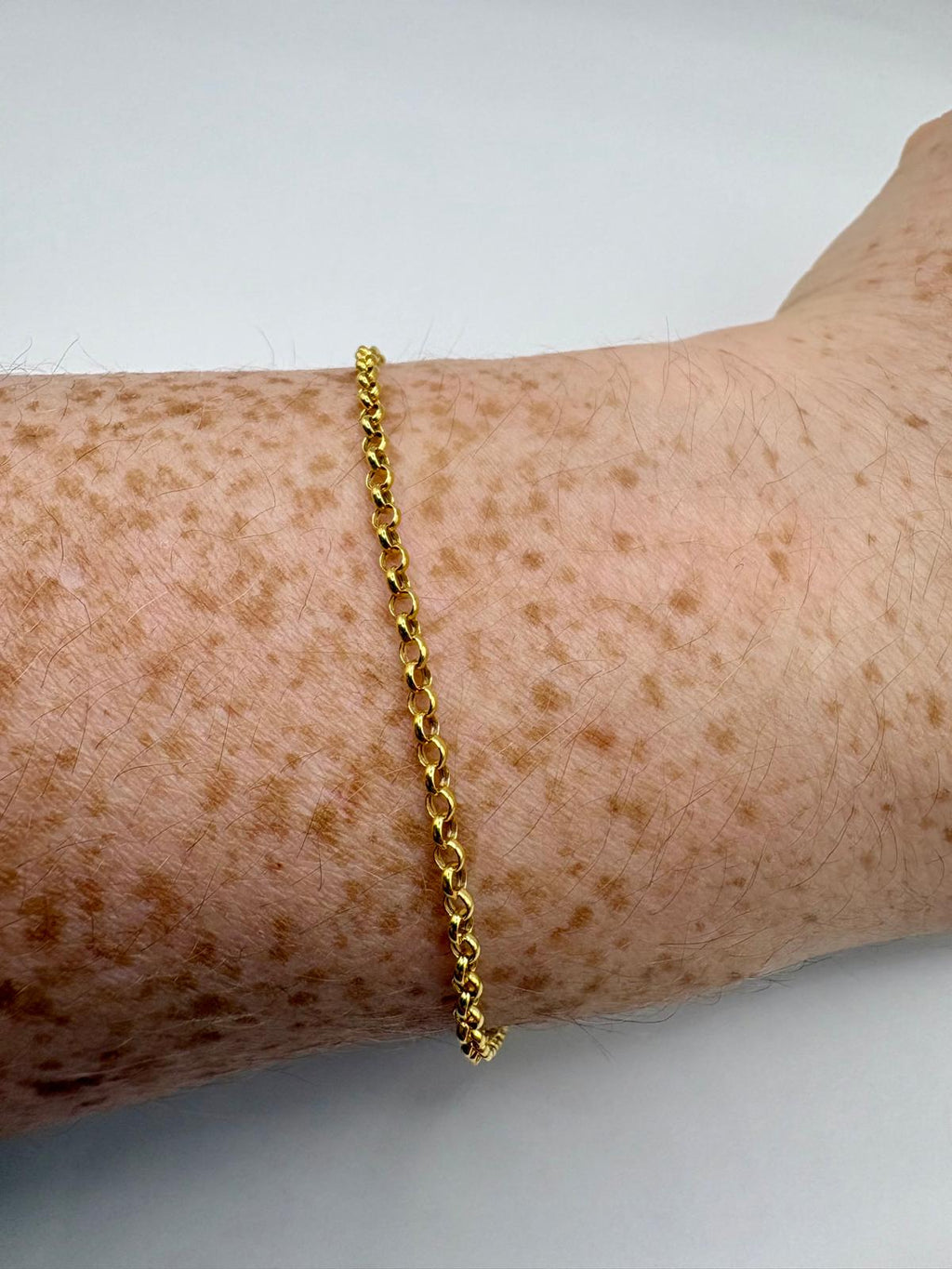 9ct gold belcher bracelet (2)
