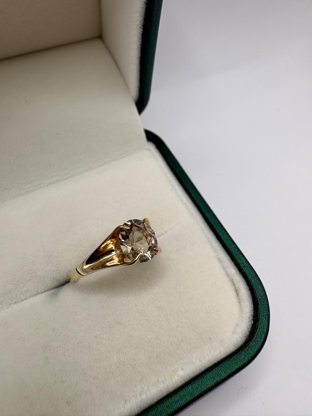 9ct gold citrine ring